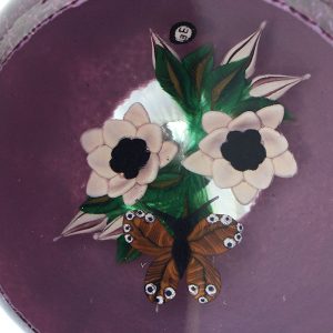 Purple Overlay Butterfly Paperweight